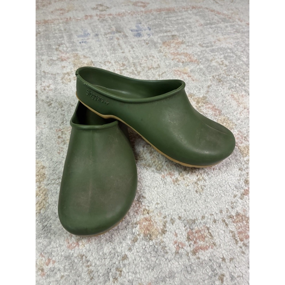 Sloggers Green Garden Clogs Mules Waterproof Work Rain Shoes Slip On Women's 8